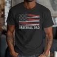 Baseball Dad Father's Day US Flag Baseball Men T-Shirt Baseball Dad Father's Day US Flag Baseball Men T-Shirt