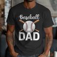 Baseball Dad Happy Fathers Day For Men Boys Men T-Shirt