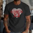Baseball Dad Heart For Baseball Lovers Baseball Father's Day Men T-Shirt
