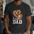 Baseball Dad Leopard Heart Colorful Men T-Shirt Baseball Dad Leopard Heart Colorful Men T-Shirt