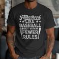 Baseball Dad Men Fatherhood Like Baseball With Fewer Rules Men T-Shirt Baseball Dad Men Fatherhood Like Baseball With Fewer Rules Men T-Shirt