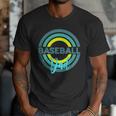 Baseball Dad With Modern Baseball Circles Men T-Shirt Baseball Dad With Modern Baseball Circles Men T-Shirt