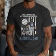 Baseball Dad Like A Normal Dad But Louder And Prouder Men T-Shirt