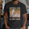 Baseball Dad Like Regular But Cooler Coach Player Fans Men T-Shirt