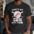 Baseball Dad Softball Game Son Out There Fathersday Baseball Men T-Shirt