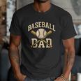 Baseball Dad Sports With Bats And Ball Graphic Men T-Shirt