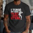Baseball Dad Teach Kids Hit And Steal Softball Game Men T-Shirt