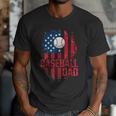 Baseball Dad USA American Flag 4th Of July Men T-Shirt Baseball Dad USA American Flag 4th Of July Men T-Shirt