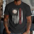 Baseball DAD USA American Flag Fathers Day 4th Of July Men T-Shirt Baseball DAD USA American Flag Fathers Day 4th Of July Men T-Shirt