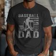 Baseball Dad USA American Flag Father's Day Men Men T-Shirt Baseball Dad USA American Flag Father's Day Men Men T-Shirt