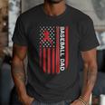 Baseball Dad Usa American Flag Patriotic Dad Father's Day Men T-Shirt Baseball Dad Usa American Flag Patriotic Dad Father's Day Men T-Shirt