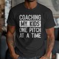 Baseball Dad Vintage Coaching My Kids One Pitch At A Time Men T-Shirt Baseball Dad Vintage Coaching My Kids One Pitch At A Time Men T-Shirt