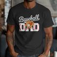 Baseball Dad Vintage Sports Fathers Day Baseball Fan Men T-Shirt
