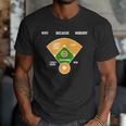 Baseball Father's Day Joke Vintage Baseball Dad Men T-Shirt