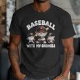 Baseball Gnome Grandpa With Sayings For Baseball Dad Coach Men T-Shirt Baseball Gnome Grandpa With Sayings For Baseball Dad Coach Men T-Shirt