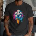 Baseball Ice Cream Drip Baseball Dad Sports Fan Youth Boys Men T-Shirt Baseball Ice Cream Drip Baseball Dad Sports Fan Youth Boys Men T-Shirt
