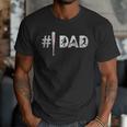 Baseball Player Number One Baseball Dad Father's Day Men T-Shirt