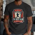 The Best Seat In The House Bucket Dad Baseball Dad Men T-Shirt