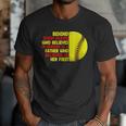 Dad Of Ballers Behind Every Softball Player Baseball Dads Men T-Shirt