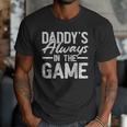 Dad Baseball Men Baseball Daddy's Always In The Game Men T-Shirt