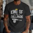 Dad Baseball For Men Baseball Dad King Of Ballpark Men T-Shirt Dad Baseball For Men Baseball Dad King Of Ballpark Men T-Shirt
