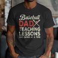 Dad Baseball Dad Teaching Lessons One Swing At A Time Men T-Shirt Dad Baseball Dad Teaching Lessons One Swing At A Time Men T-Shirt