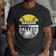 Daddio Of Ballers Softball Baseball Dad Men T-Shirt