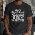 Dad's Game Plan Baseball & Barbecues Baseball Dad BBQ Gill Men T-Shirt