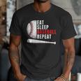 Eat Sleep Baseball Repeat Humor Baseball Dad Players Men T-Shirt Eat Sleep Baseball Repeat Humor Baseball Dad Players Men T-Shirt