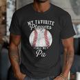 My Favorite Baseball Player Calls Me Pa Baseball Dads Men T-Shirt
