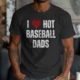 I Love Hot Baseball Dads Red Hearts Men T-Shirt I Love Hot Baseball Dads Red Hearts Men T-Shirt