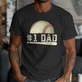 Number One Baseball Dad Fathers Day Baseball Player Dad Papa Men T-Shirt Number One Baseball Dad Fathers Day Baseball Player Dad Papa Men T-Shirt
