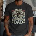 Proud Baseball Dad Raising Champions One Game At A Time Men T-Shirt
