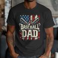 Retro American Flag Baseball Dad Father's Day Men T-Shirt Retro American Flag Baseball Dad Father's Day Men T-Shirt