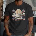 Retro Baseball Dad Sports Lovers Happy Father's Day Men T-Shirt Retro Baseball Dad Sports Lovers Happy Father's Day Men T-Shirt