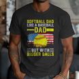 Softball Dad Like A Baseball Dad But Bigger Balls Back Men T-Shirt Softball Dad Like A Baseball Dad But Bigger Balls Back Men T-Shirt