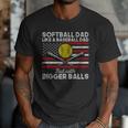 Softball Dad Like a Baseball Dad But Bigger Balls Father Day Men T-Shirt Softball Dad Like a Baseball Dad But Bigger Balls Father Day Men T-Shirt