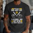Softball Dad Like a Baseball Dad With Bigger Balls Softball Men T-Shirt