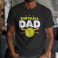Softball Dad Just Like A Baseball Dad Player Men T-Shirt