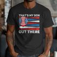 That's My Son Out There Baseball Dad For Men 4th Of July Men Men T-Shirt