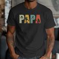 Vintage Baseball Dad Papa Fathers Day Men T-Shirt