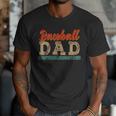 Vintage Baseball Dad Most Stressful Position On The Team Men T-Shirt