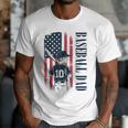 Baseball Dad Flag Tee I Raised Mine Ballpark Dad Men T-Shirt