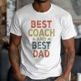 Baseball Dad For Men Vintage Best Coach And Best Dad Men T-Shirt