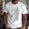 Baseball Dad Silhouette Bat Flag Stars Premium Men T-Shirt Baseball Dad Silhouette Bat Flag Stars Premium Men T-Shirt