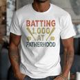 Baseball Dad Vintage Batting 1000 At Fatherhood Men T-Shirt Baseball Dad Vintage Batting 1000 At Fatherhood Men T-Shirt