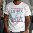 In My Baseball Papa Era Groovy Baseball Dad Family Matching Premium Men T-Shirt In My Baseball Papa Era Groovy Baseball Dad Family Matching Premium Men T-Shirt