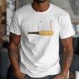 Baseball Player Dad Papa Number One Baseball Dad Fathers Day Premium Men T-Shirt