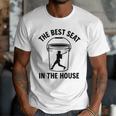 The Best Seat In The House Bucket Dad Baseball Dad Premium Men T-Shirt The Best Seat In The House Bucket Dad Baseball Dad Premium Men T-Shirt