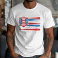 I Can't My Son Has Baseball Dad American Flag 4th Of July Premium Men T-Shirt I Can't My Son Has Baseball Dad American Flag 4th Of July Premium Men T-Shirt
